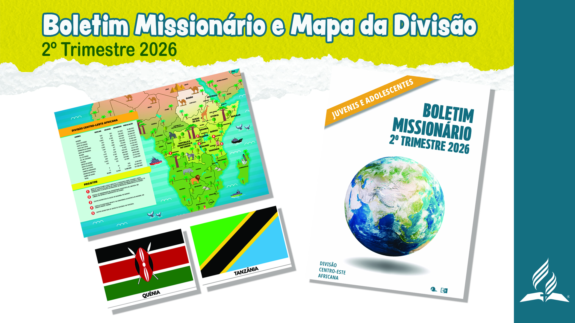Boletim Missionário e Mapa da Divisão - Juvenis e Adolescentes | 2T 2026